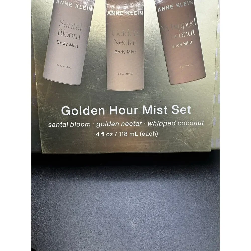 NWT Anne Klein Golden Hour Mist Set of 3 Fragrance Mists-4 oz each